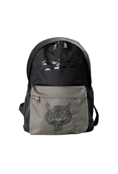 Plein Sport Unisex Logo Print Black "ZAINO EASTPAK" Backpack Bag