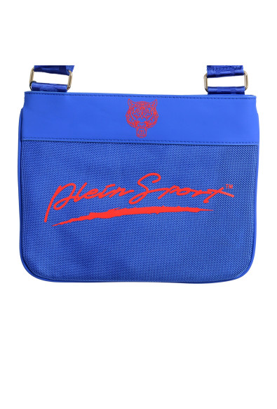 Plein Sport Unisex Blue Logo Print Crossbody Bag: Picture 2