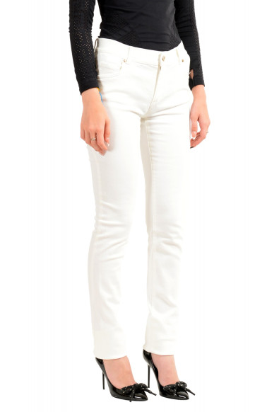 Versace Jeans Women's White Embroidered Stretch Jeans : Picture 2