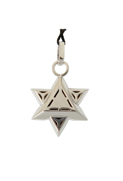 BARAKA Men's ST281151BIDB000047 White Gold Diamonds Star Of David Pendant: Picture 2