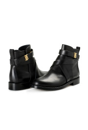 Burberry Women's "PRYLE TB"Black Leather Ankle Boots Shoes : Picture 8
