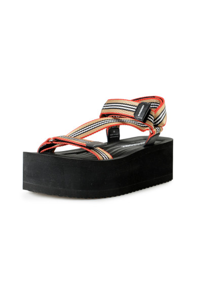 Burberry Women's "Paterson L Logo" Multi-Color Platform Sandals Shoes 