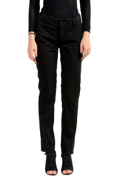 Scuderia Ferrari Women's Black Classic Stretch Trousers Pants