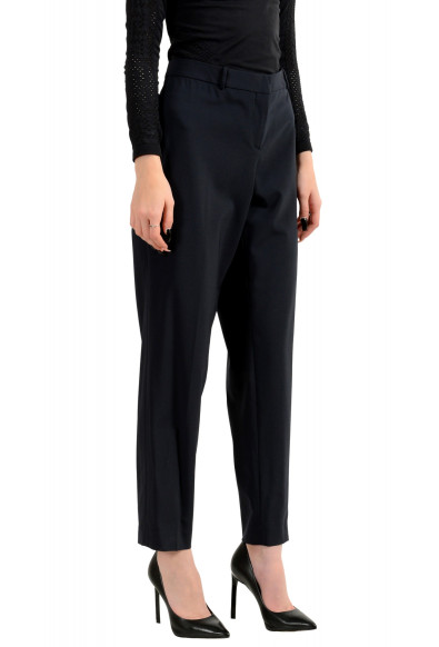 Hugo Boss Women's "Tiluna" Blue Wool Straight Trousers Pants: Picture 2