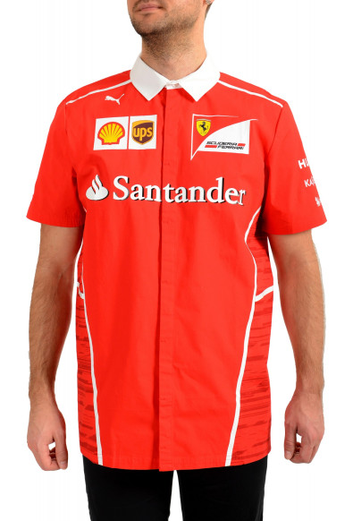 Scuderia Ferrari 
Puma Men's Red Short Sleeve Polo Shirt