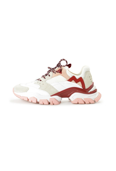 Moncler Women's "LEAVE NO TRACE" Suede Leather Fashion Sneakers Shoes: Picture 2