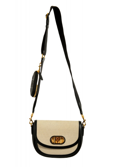 MCM Women's Mode Travia Black Canvas 
Leather Crossbody Bag