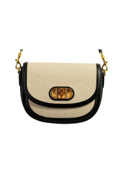 MCM Women's Mode Travia Black Canvas 
Leather Crossbody Bag: Picture 2