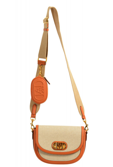 MCM Women's Mode Travia Brown Canvas 
Leather Crossbody Bag