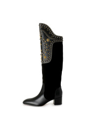 Christian Louboutin Women's "Alixos 55" Black Suede Leather Boots Shoes: Picture 2
