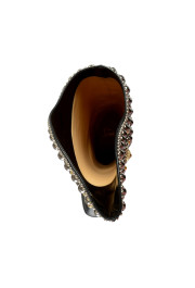 Christian Louboutin Women's "Alixos 55" Black Suede Leather Boots Shoes: Picture 7