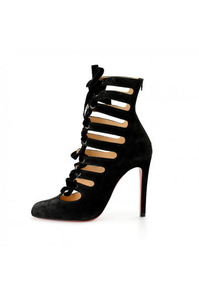 Christian Louboutin Women's PINETITA" Black Suede Leather High Heel Pumps Shoes: Picture 2