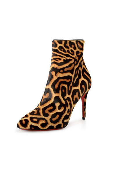 Christian Louboutin Women's "Eloise" Pony Hair Leather High Heel Bootie Shoes