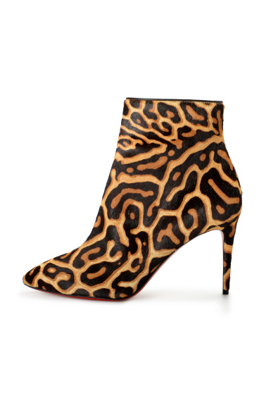 Christian Louboutin Women's "Eloise" Pony Hair Leather High Heel Bootie Shoes: Picture 2