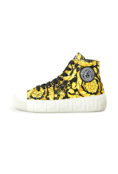 Versace Women's Barocco Print Canvas High Top Fashion Sneakers Shoes: Picture 2