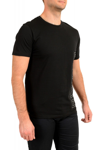 Balmain Men's Black Embossed Balmain Logo Crewneck Short Sleeve T-Shirt: Picture 2