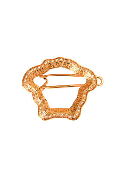 Versace Gold Color Medusa Shape Hair Clip