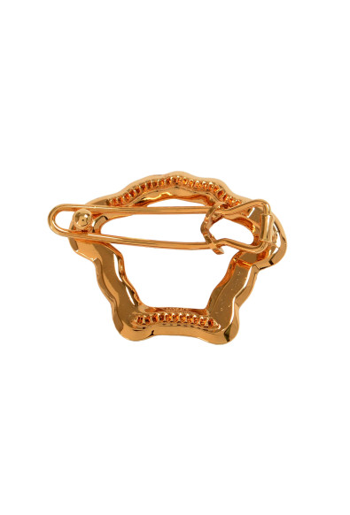 Versace Gold Color Medusa Shape Hair Clip: Picture 2