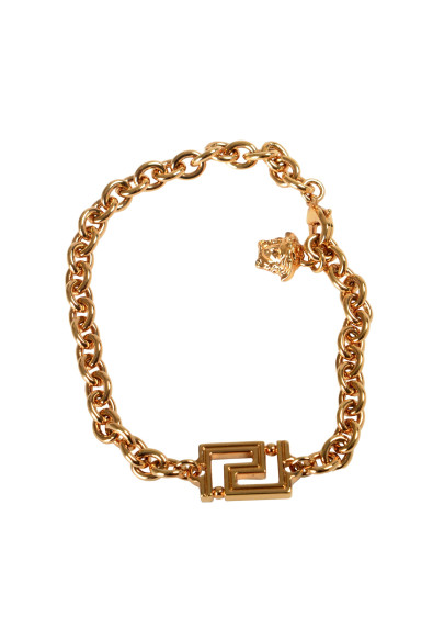Versace Gold Color Medusa Logo Chain Bracelet