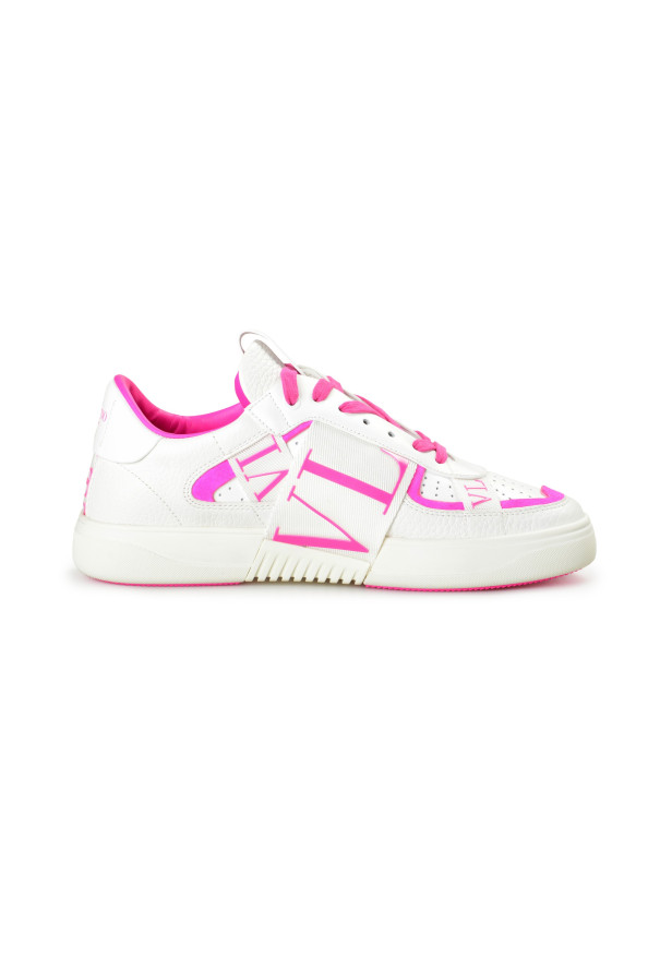 Valentino Women's "VL7N" Pink Sneaker Shoes In Banded Calfskin Leather: Picture 4
