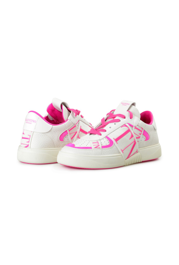 Valentino Women's "VL7N" Pink Sneaker Shoes In Banded Calfskin Leather: Picture 8
