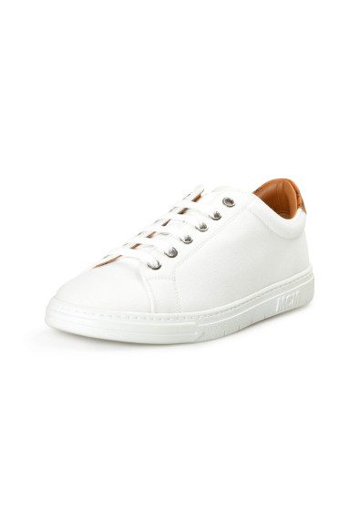 MCM Women's Off White Canvas Fashion Sneakers Shoes 