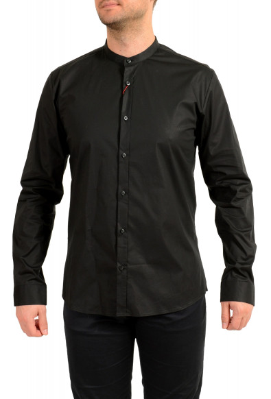 Hugo Boss Men's "Edies" Black Extra Slim Fit Long Sleeve Shirt