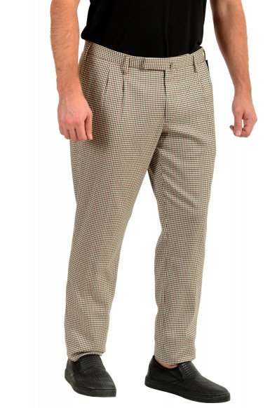 Incotex Slowear Men's Slim Fit Plaid Wool Pleated Front Pants : Picture 2