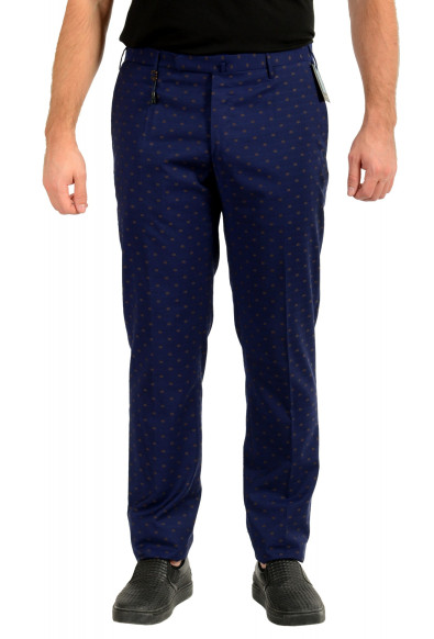 Incotex Slowear Men's Slim Fit Flat Front 100% Wool Dress Pants