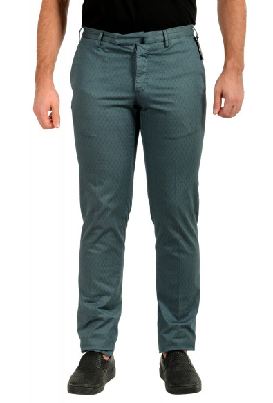 Incotex Slowear Men's Ocean Blue Flat Front Casual Pants