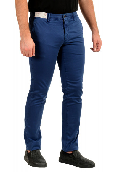Incotex Slowear Men's Slim Fit Faded Blue Flat Front Pants: Picture 2