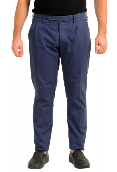 Incotex Slowear Men's Faded Blue Pleated Front Casual Pants
