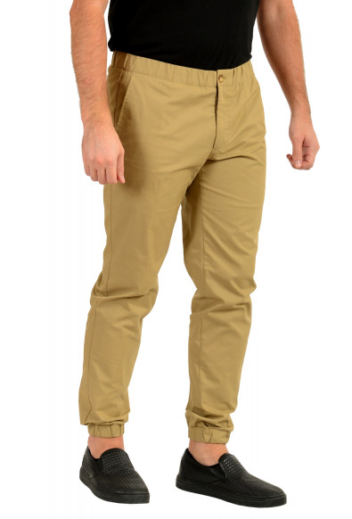 Incotex Slowear Men's Brown Elastic Waist Casual Pants: Picture 2
