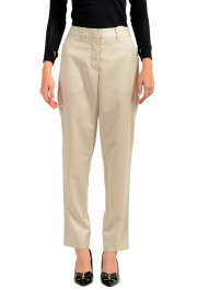 Maison Margiela MM6 Women's Gray 100% Wool Straight Leg Pants