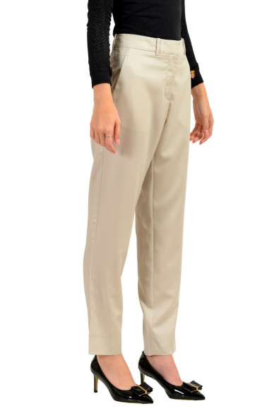 Maison Margiela MM6 Women's Gray 100% Wool Straight Leg Pants: Picture 2