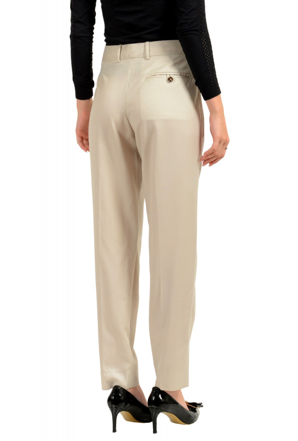 Maison Margiela MM6 Women's Gray 100% Wool Straight Leg Pants: Picture 3