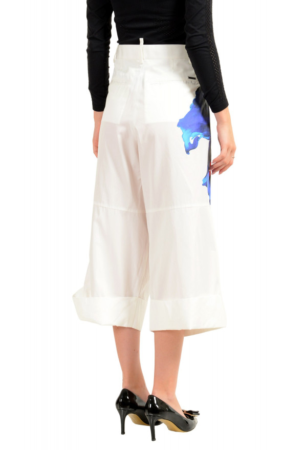 Dsquared2 Women's White Floral Print Cropped Pants : Picture 3