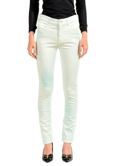 Maison Margiela MM6 Women's Light Green Straight Leg Jeans