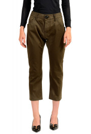 Dsquared2 Women's "ICON" Olive Green Cropped Pants