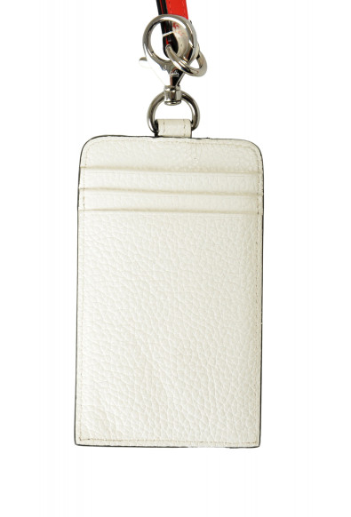 Christian Louboutin Women's Logo Ivory 100% Leather Card Case Keychain: Picture 2