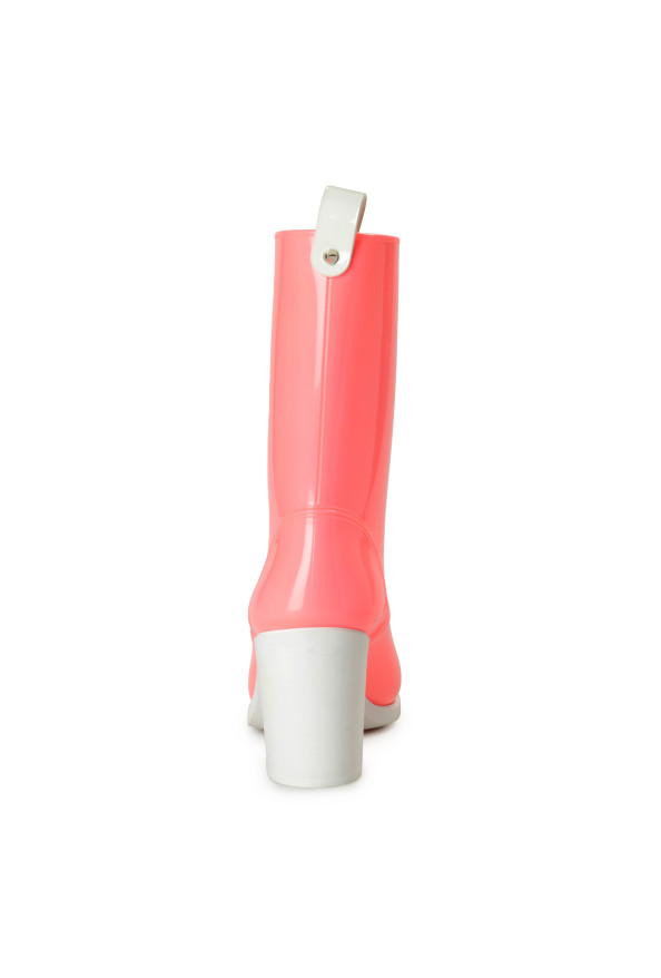 Christian Louboutin Women's "Version Splash" Pink Heeled Rain Boots Shoes: Picture 3
