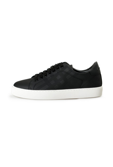 Burberry Women's "WESTFORD" Black Leather Low Top Sneakers Shoes: Picture 2