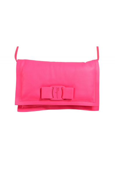 Salvatore Ferragamo Women's Hot Pink 100% Leather Shoulder Bag Wallet: Picture 2