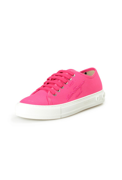 Salvatore Ferragamo Women's "Mediterr ECO" Hot Pink Fashion Sneakers Shoes