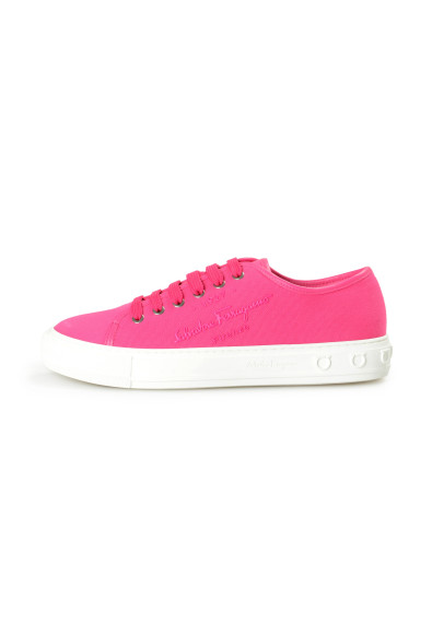 Salvatore Ferragamo Women's "Mediterr ECO" Hot Pink Fashion Sneakers Shoes: Picture 2