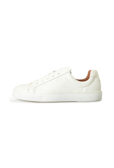 Hugo Boss Women's Ivory Leather Athletic Fashion Sneakers Shoes : Picture 2