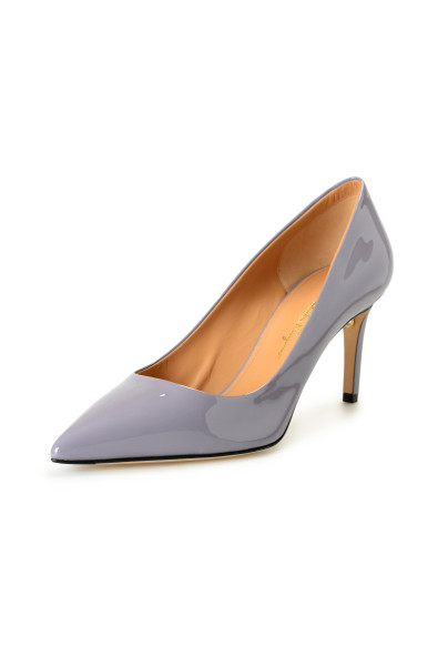 Salvatore Ferragamo Women's "ILARY 70" Lilac Patent Leather Heeled Pumps Shoes