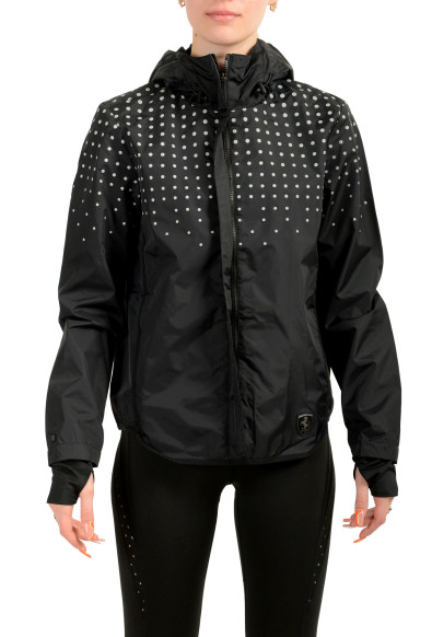 Scuderia Ferrari Women's Black "Water Resistant" Windbreaker Jacket