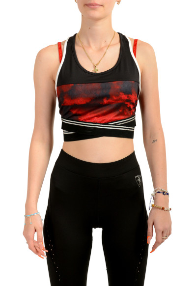 Scuderia Ferrari Women's Multi-Color Sport Bra Cropped Top
