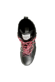 Versace Men's Black Leather Platform Boots Sneakers Shoes: Picture 7